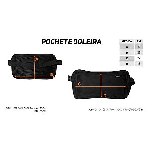 Pochete Preta Doleira Money Belt