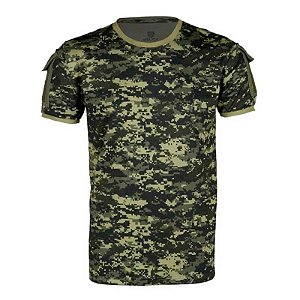 Camiseta Tática Masculina Ranger | Camuflado Digital Pântano