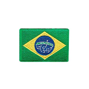 Patch Bordado Pesca Esportiva Brasil com Fecho de Contato