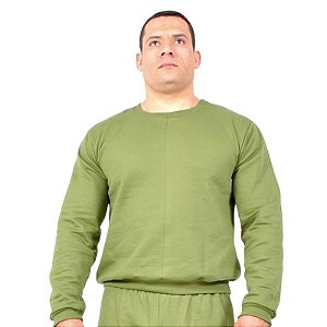 Blusa de Moletom para Treinamento Físico Militar TFM | Verde