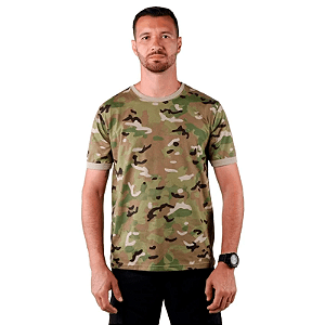 Camiseta Masculina Soldier Camuflada Multicam