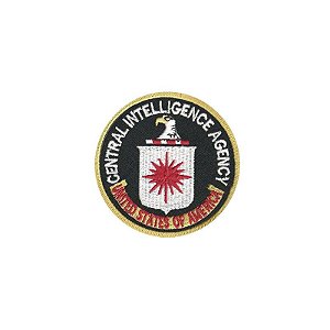 Patch Bordado CIA com Fecho de Contato