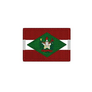 Patch Bordado Bandeira Santa Catarina Com Fecho de Contato