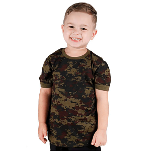 Camiseta Infantil Soldier | Camuflado Digital Argila