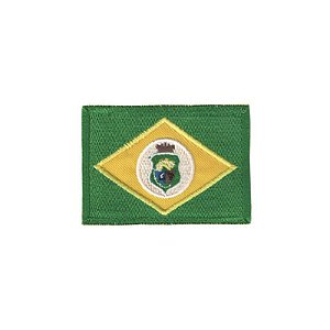 Patch Bordado Bandeira Ceará com Fecho de Contato