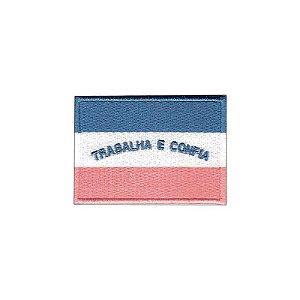 Patch Bordado Bandeira Espírito Santo com Fecho de Contato