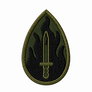 Patch Bordado Espada com Fecho de Contato