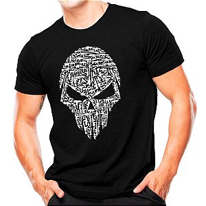Camiseta Caveira Armas