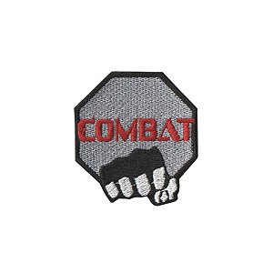 Patch Bordado Combat com Fecho de Contato