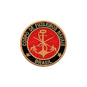 Patch Bordado Corpo de Fuzileiros Navais Com Fecho de Contato
