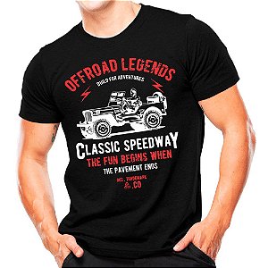 Camiseta Militar Estampada Off Road Legends