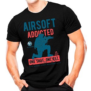 Camiseta Militar Estampada Airsoft One Shot