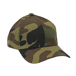 Boné Militar Ripstop Camuflado Woodland Black