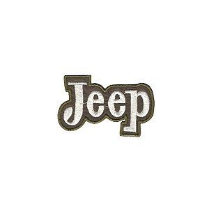 Patch Bordado Jeep com Fecho de Contato