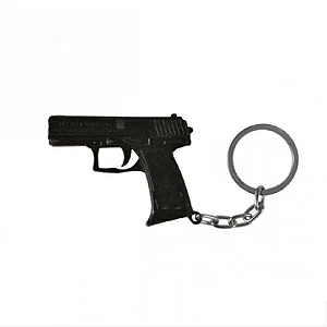 Chaveiro Pistola USP Compact .45 Bélica em Zamac Colecionável