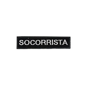 Patch Bordado Socorrista com Fecho de Contato