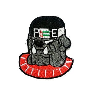 Patch Bordado Polícia do Exército PE 6,5x5,5cm com Fecho de Contato