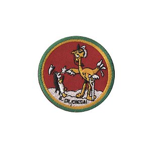 Patch Bordado S Ch Chega com Fecho de Contato
