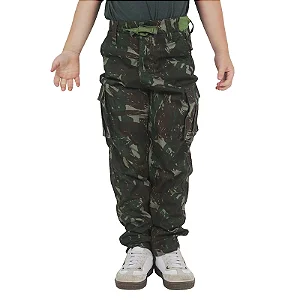 Calça Infantil Force Kids | Camuflado Exército Brasileiro