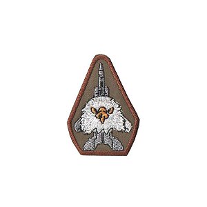 Patch Bordado Caça Águia com Fecho de Contato