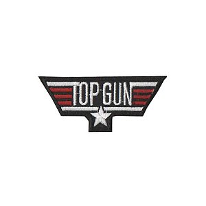 Patch Bordado Top Gun I com Fecho de Contato