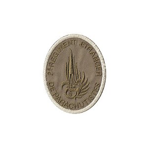 Patch Bordado 2II Regiment Etranger com Fecho de Contato