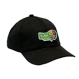 Boné Militar Ripstop Preto com Patch Pesca Esportiva Brasil