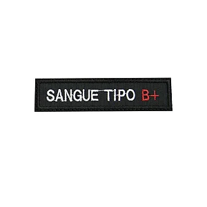Bordado Termocolante Tipo Sanguíneo B+