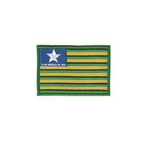 Bordado Termocolante Bandeira Piauí