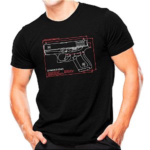 Camiseta Militar Estampada Glock G43