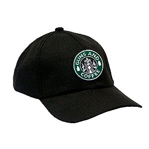 Boné Preto Militar Ripstop Guns And Coffee