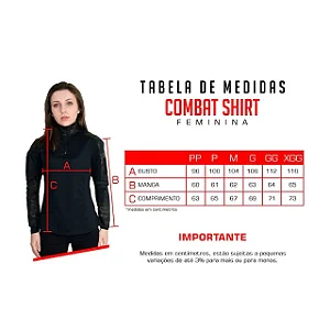 Combat Shirt Feminina Preta