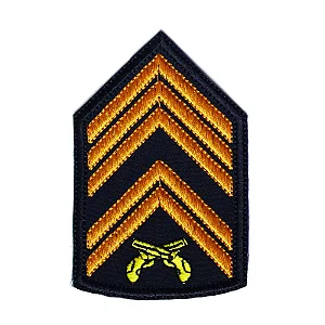 Divisa Bordada 1° Sargento PMRS (Par)