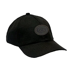 Boné Preto Militar Ripstop com Patch Colt