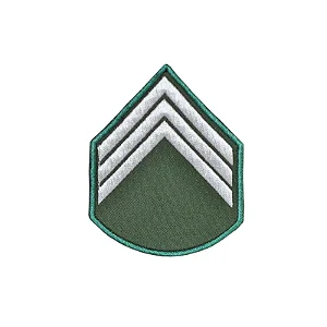Divisa Bordada 3° Sargento Verde