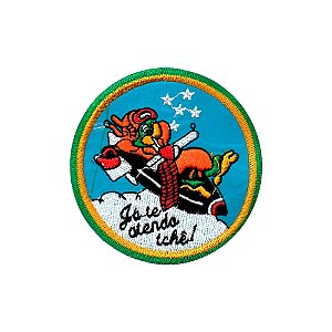 Patch Bordado Já Te Atendo com Fecho de Contato