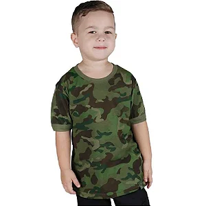Camiseta Infantil Soldier | Camuflado Tropic