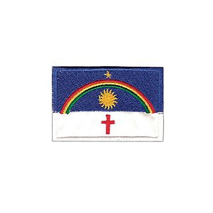Patch Bordado Bandeira Piauí com Fecho de Contato