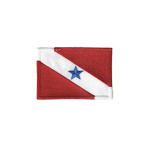 Patch Bordado Bandeira do Pará com Fecho de Contato