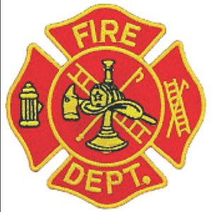 Patch Bordado Fire Dept. com Fecho de Contato