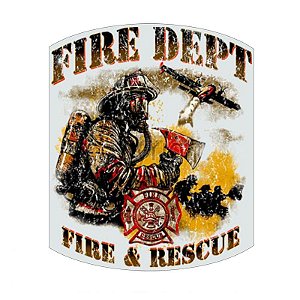 Adesivo Fire e Rescue