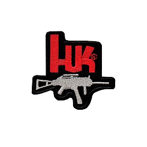 Patch Bordado HK com Fecho de Contato