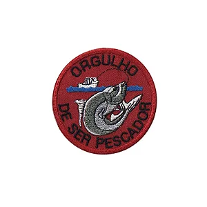 Bordado Termocolante Pesca Orgulho