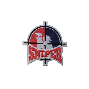 Bordado Termocolante Sniper Preto