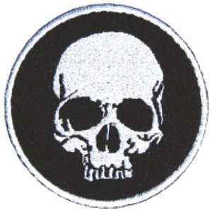 Bordado Termocolante K9 - Caveira