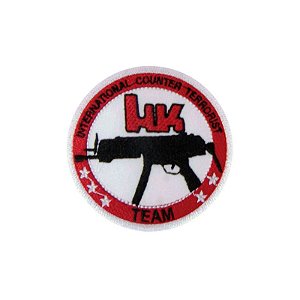 Patch Bordado HK ICT - Team com Fecho de Contato