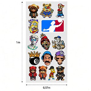 Impressão de estampas em DTF (57x100)