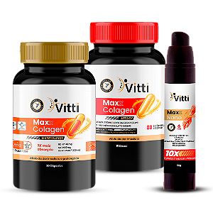 Kit Maxx Colagen Vitti Completo – Attack + Maintenance + Nano Hot