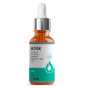 Vitamina ADEK em Gotas 30 ml | Vitti
