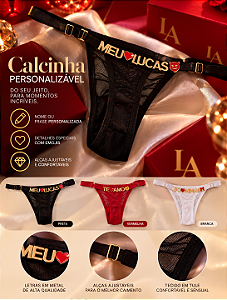 Calcinha de Tule Personalizável